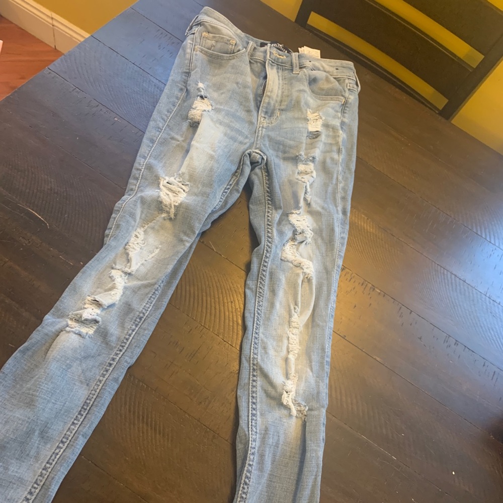 Hollister high rise super skinny jeans